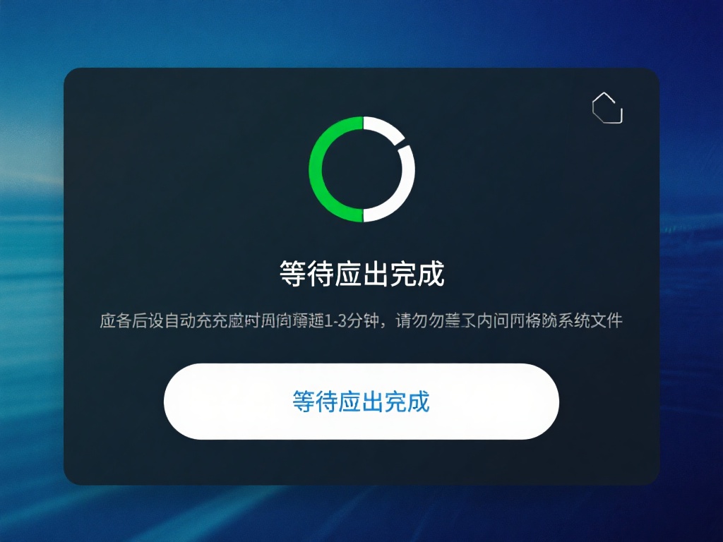 等待重启完成：点击重启后，设备会自动关闭并重新启动